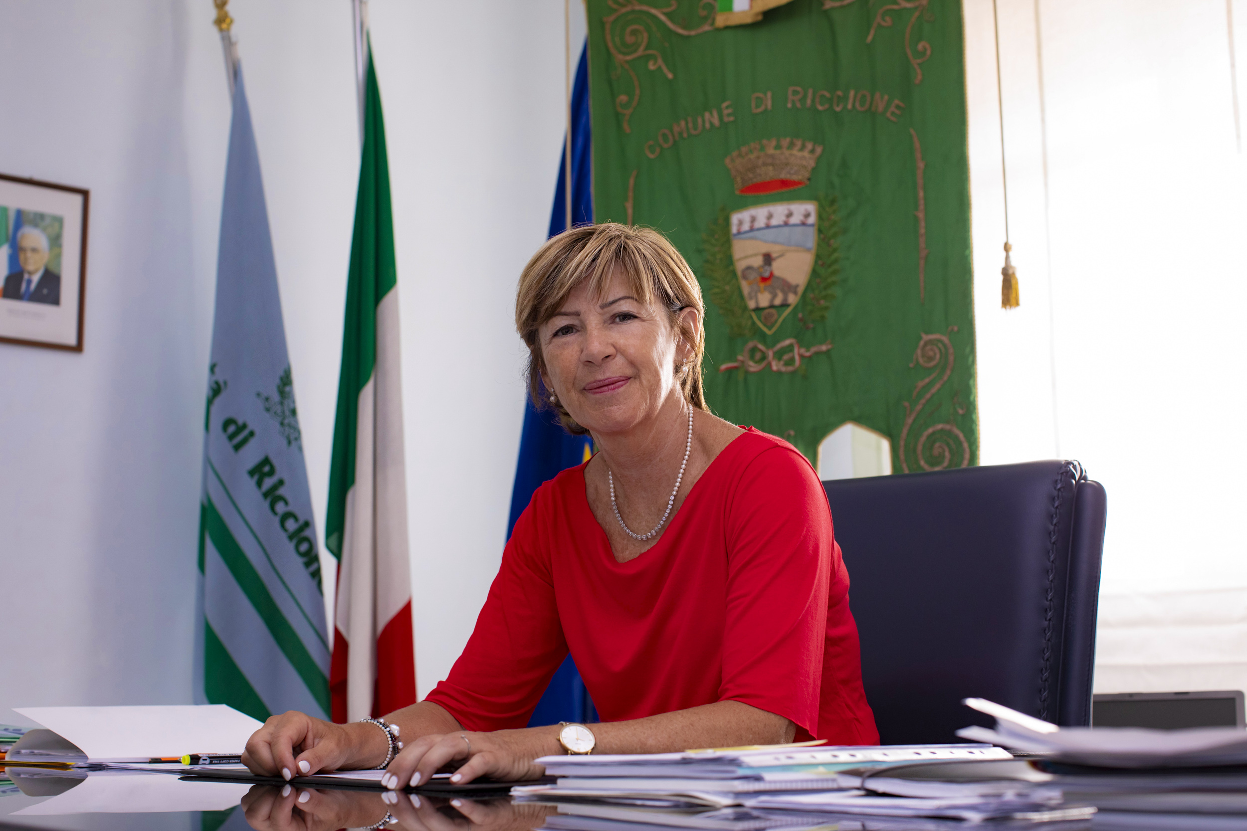 Daniela Angelini, sindaca del Comune di Riccione