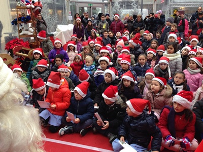 Al Riccione Christmas Village scolaresche in visita da Babbo Natale