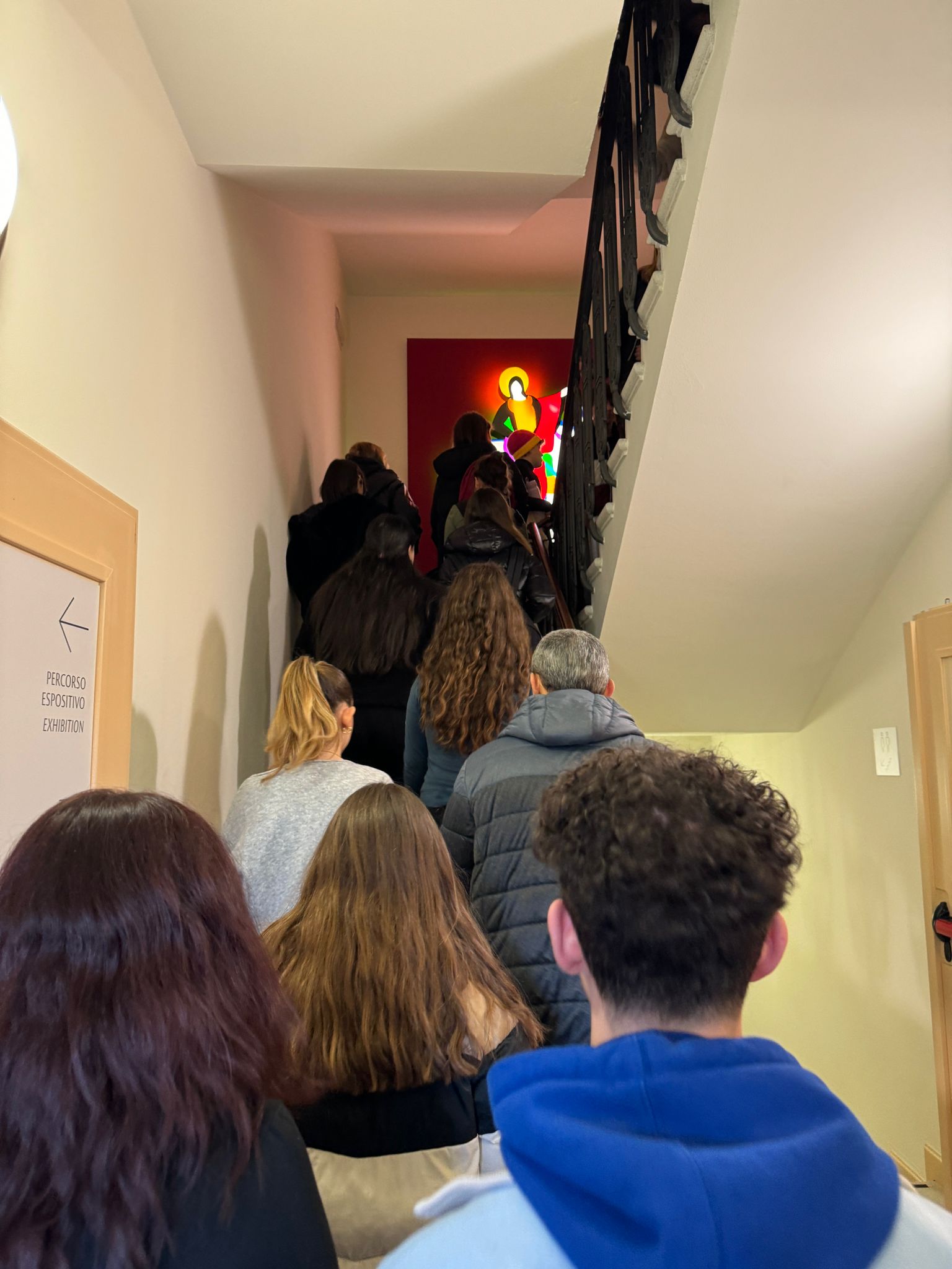 Studenti Volta Fellini in visita alla mostra Turbolenta 25 gennaio 2024