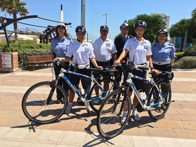 Polizia Municipale in bicicletta