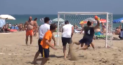 Riccione Beach Games 2013: Handball la pallamano sulla sabbia.
