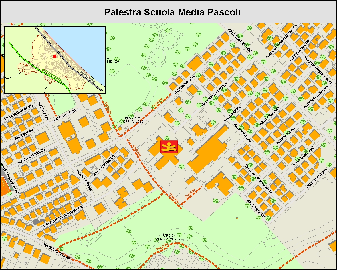 Palestra Scuola Sec. 1° gr. "Geo Cenci" - MAPPA