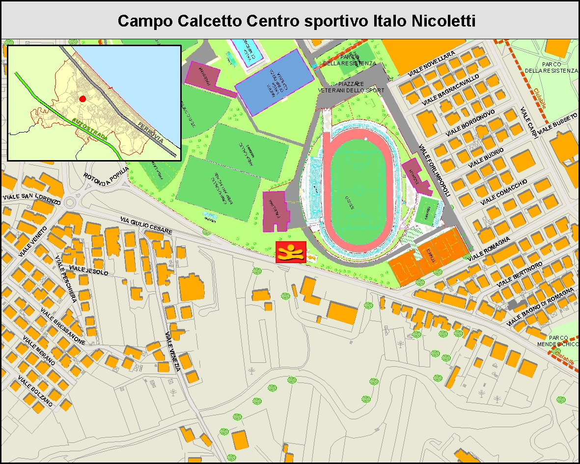 Campo calcetto Centro Sportivo Nicoletti - MAPPA