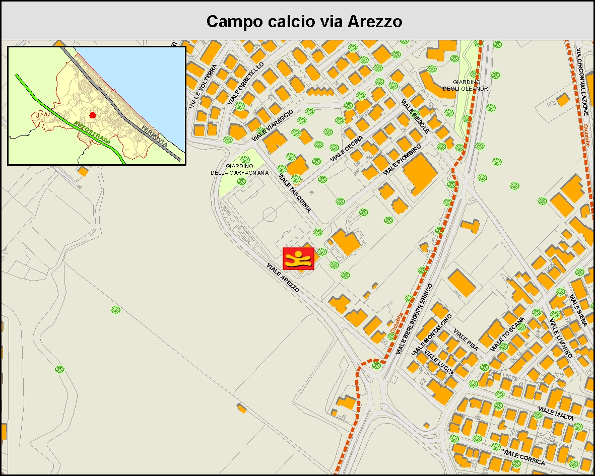 Campo calcio via Arezzo - MAPPA