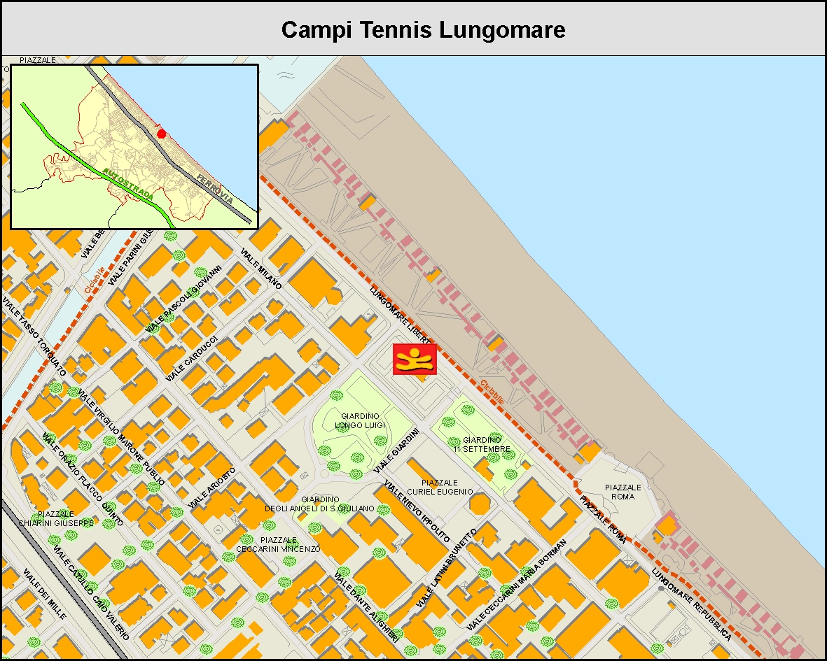Campi Tennis Lungomare - MAPPA