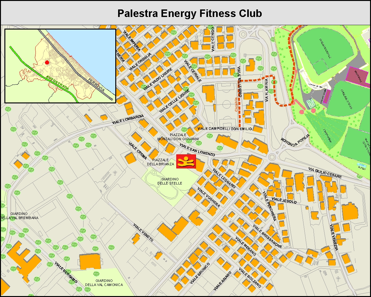 Palestra Energy Fitness Club - Mappa