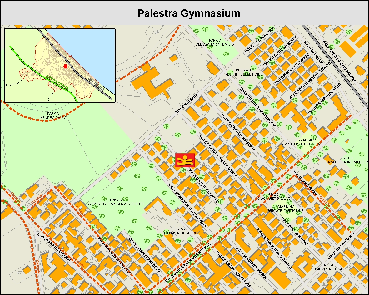Palestra Gymnasium - Mappa
