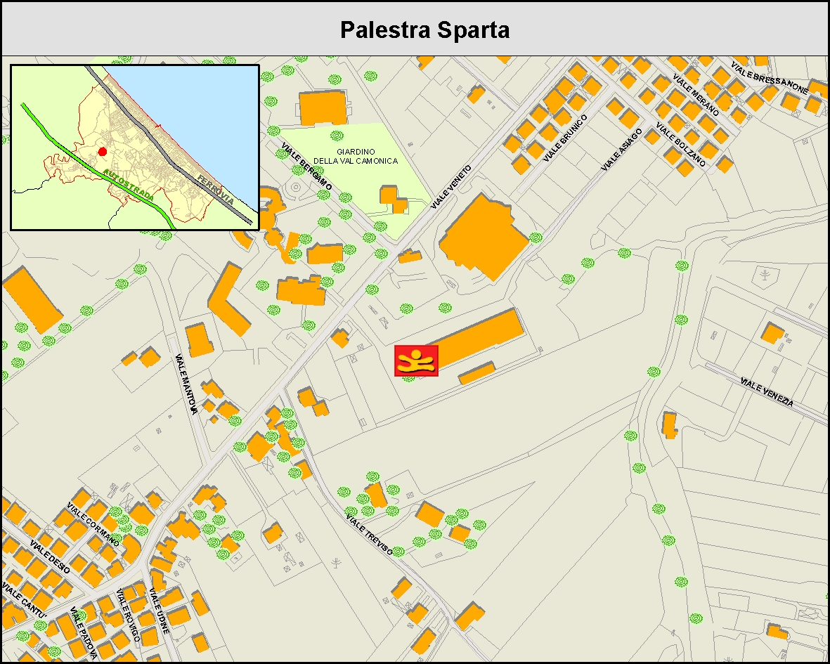 Palestra Sparta - Mappa