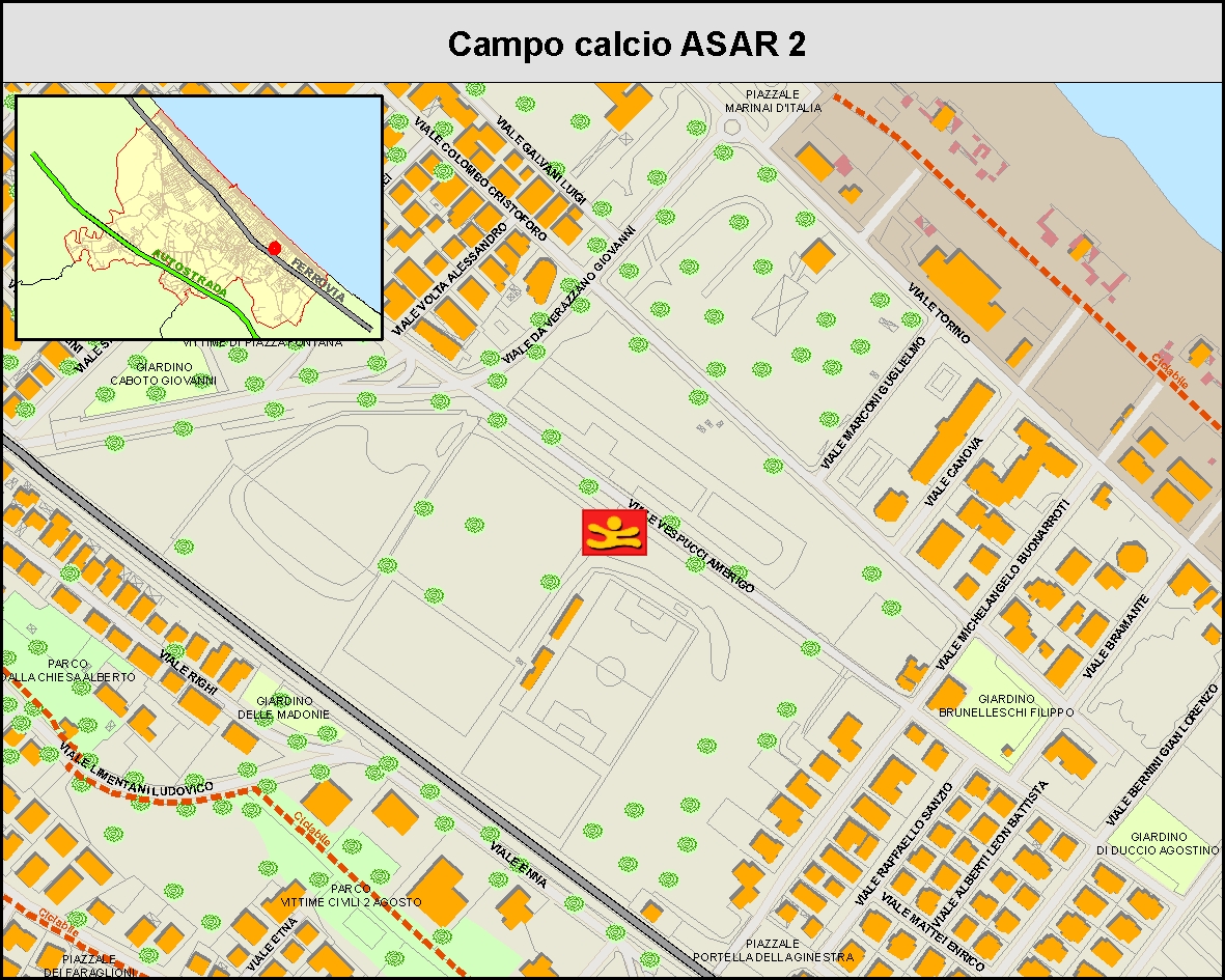 Campo calcio ASAR 2 - Mappa