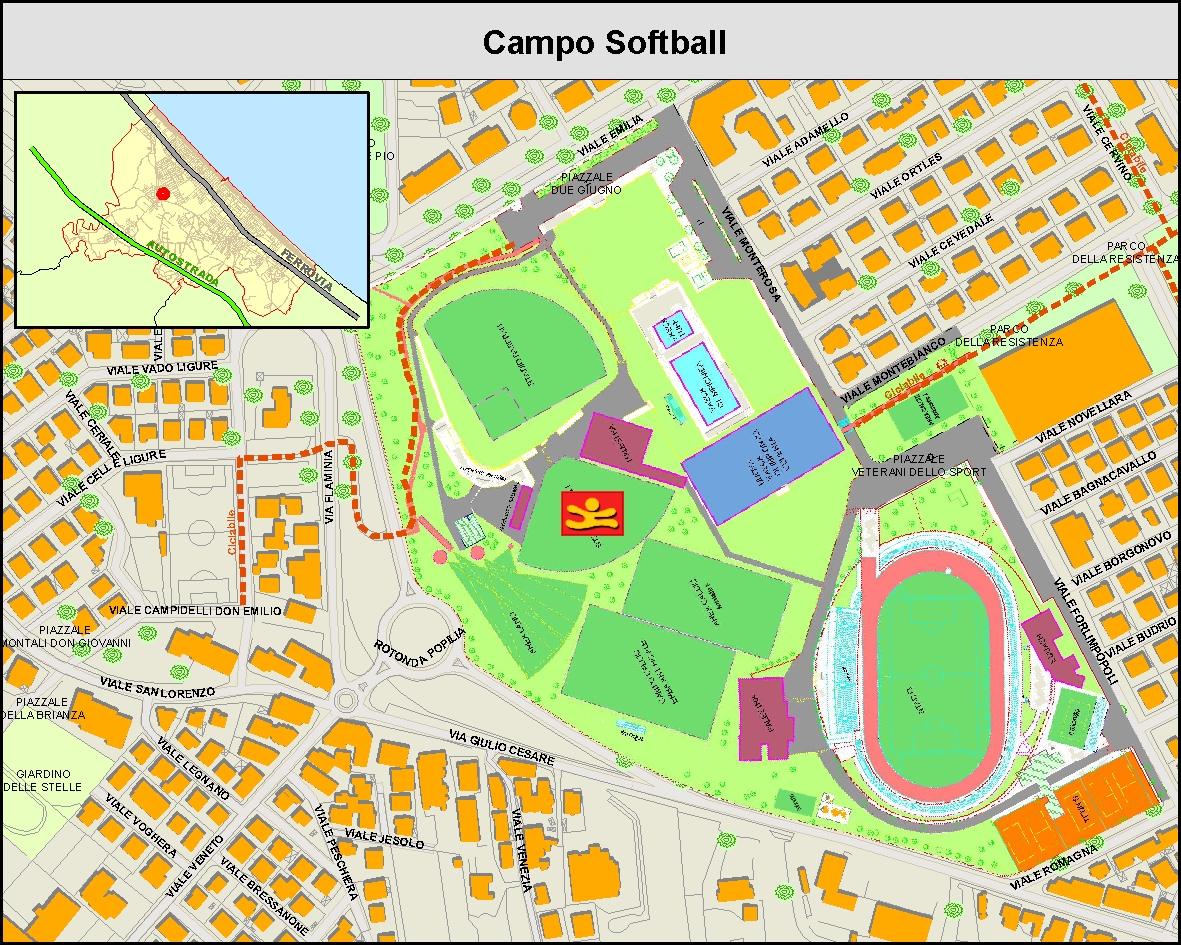 Campo softball - MAPPA