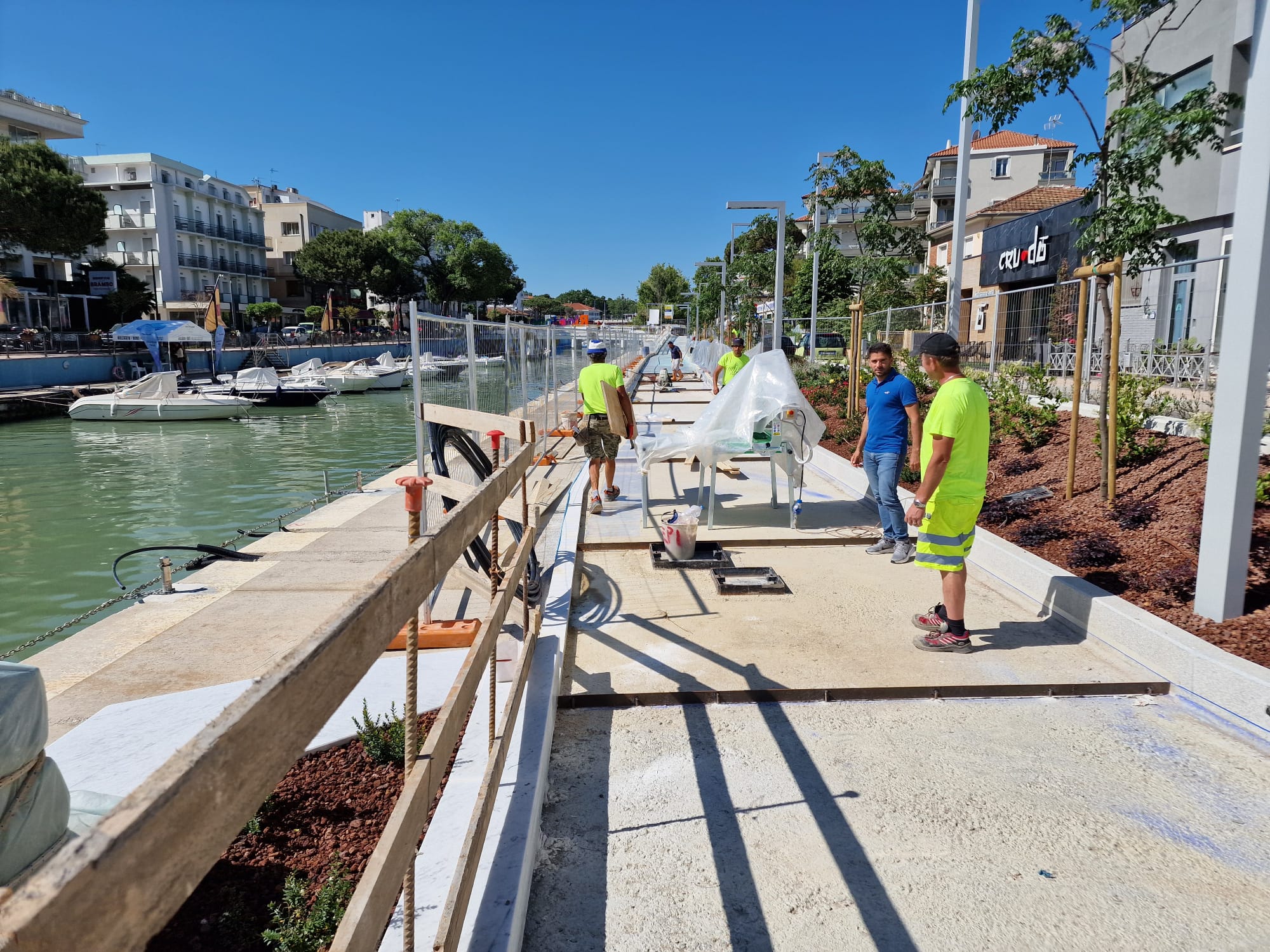 La nuova passeggiata lungo il porto canale di Riccione sarà pronta per l’estate