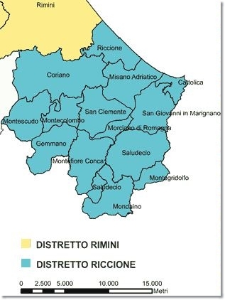Mappa Distretto Socio-Sanitario Riccione