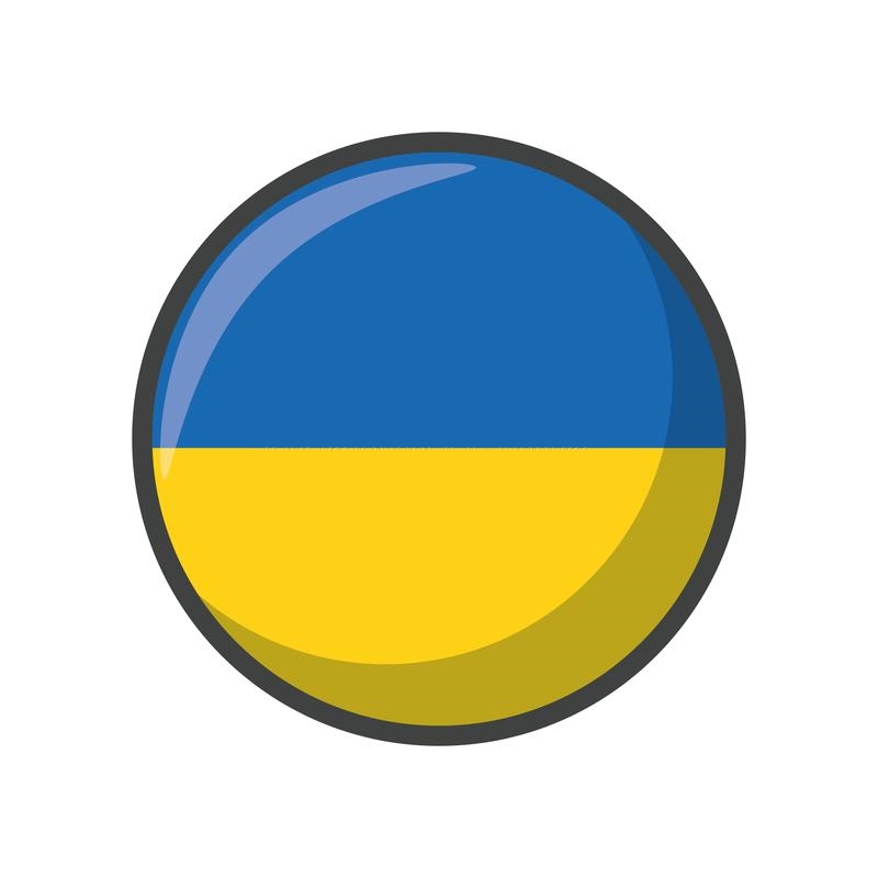 Logo iconcina con simbolo ucraina