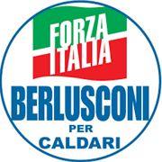 Simbolo lista Forza Italia Berlusconi per Caldari 
